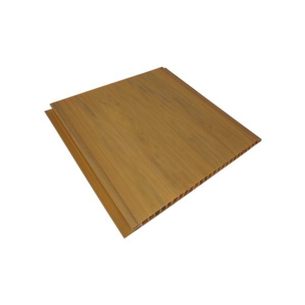 Amostra real de forro PVC cerejeira